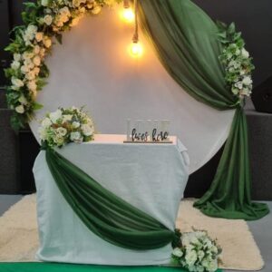casamento verde luzes