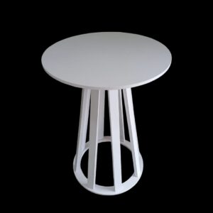 Mesa Cone - Branca/Marrom