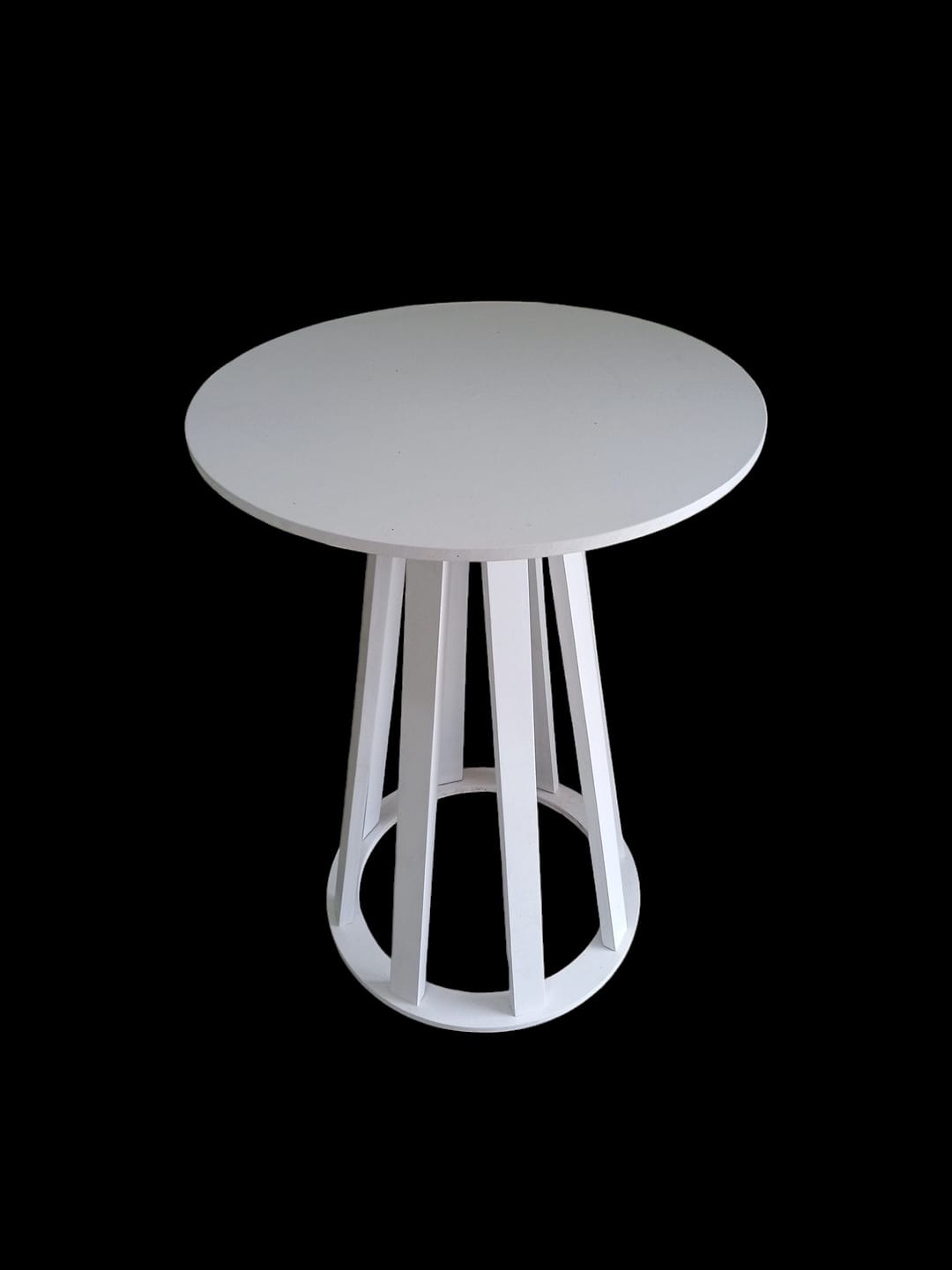 Mesa Cone - Branca/Marrom