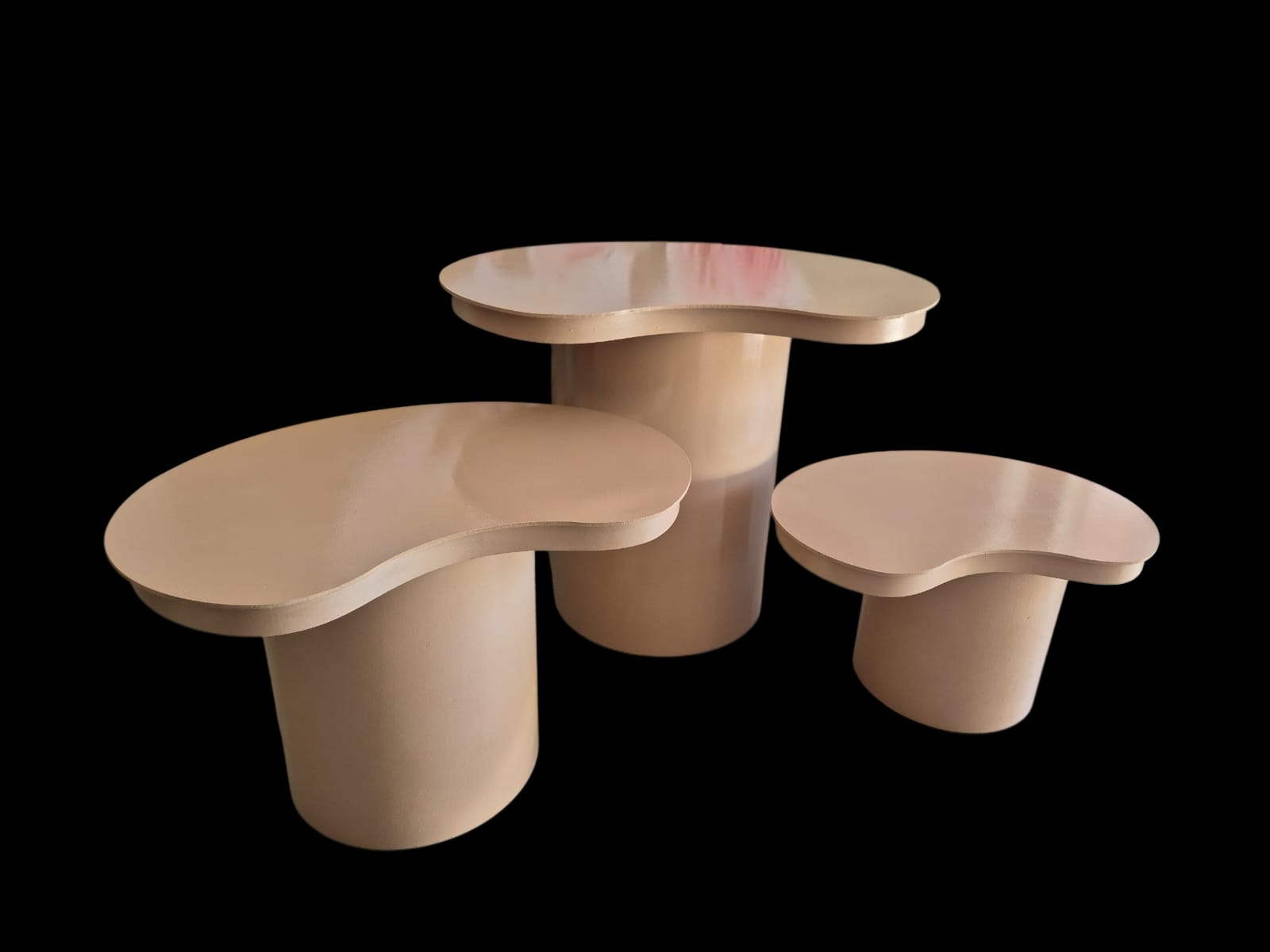 Trio de mesas organico