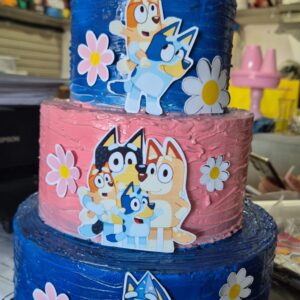 Bolo fake Bluey